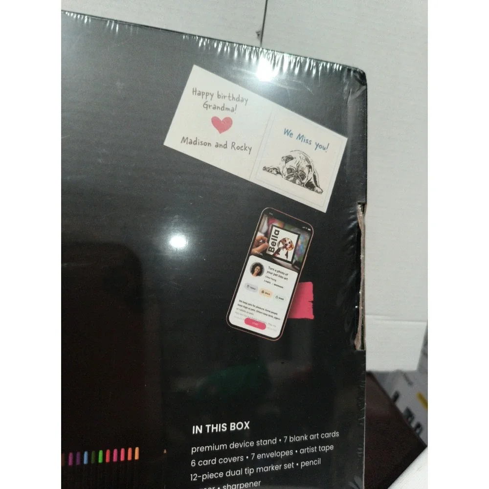 CUPIX GREETING CARD SET & 2 packs card refills - AR Art NIB Factory Sealed